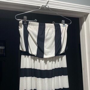 Strapless lined dress